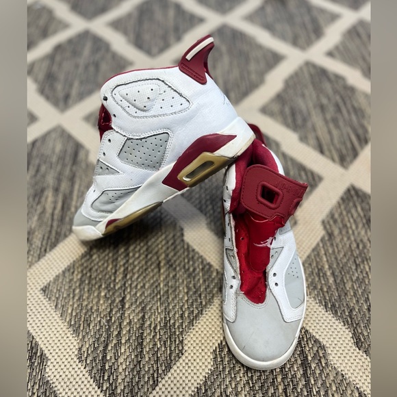 Nike Air Jordan 6 Retro Alternate Hare OG VI 384664–113 White Red - Size 7 - Picture 3 of 9